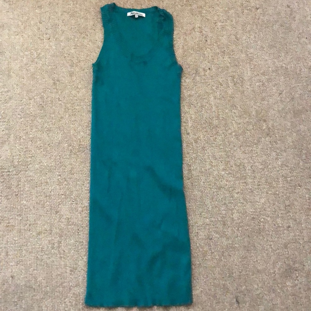Plain blue body dress